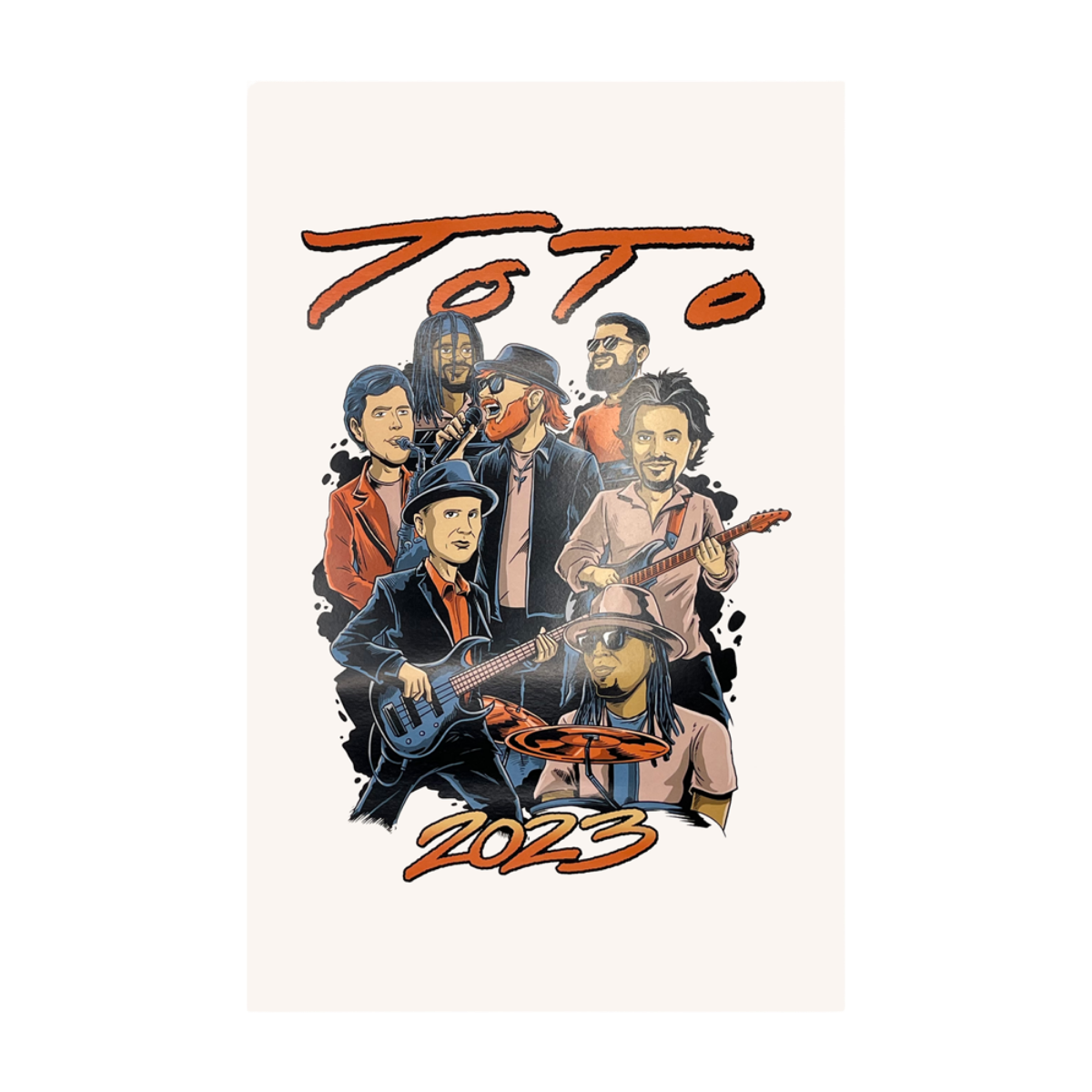 Toto Band Illustration Poster